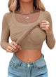 Long Sleeve Built in Bra Tee