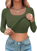 Long Sleeve Built in Bra Tee