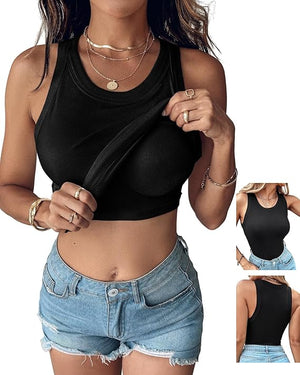 Orba Built in Bra Ribbed Tanktop