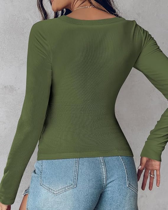 Long Sleeve Built in Bra Tee