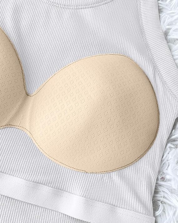 Orba Built in Bra Ribbed Tanktop
